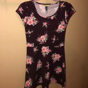 Prince&Fox Maroon floral dress (Medium)